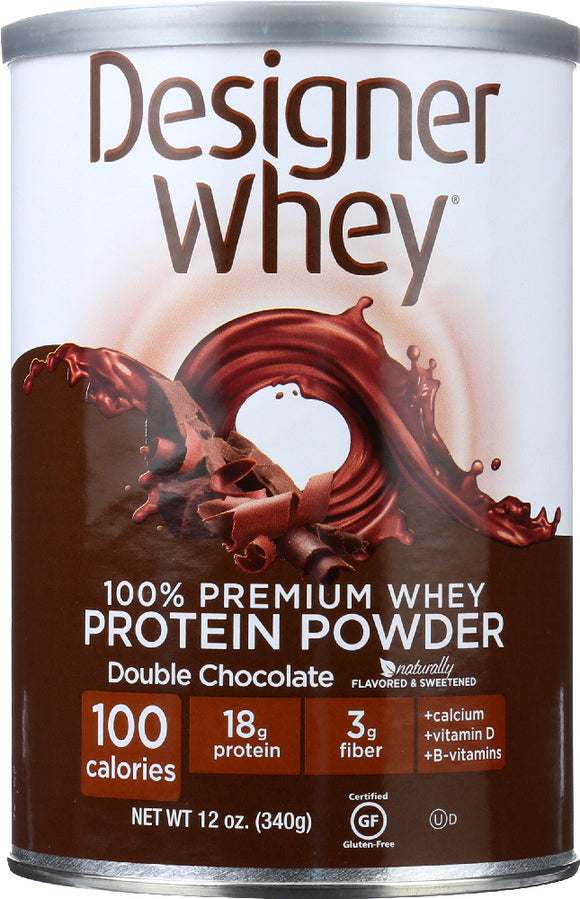 DESIGNER PROTEIN WHEY: Supplement Double Chocolate, 12 oz