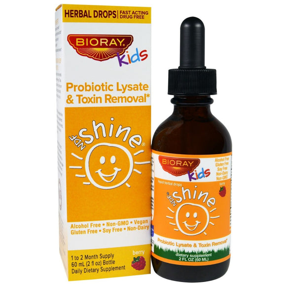 BIORAY KIDS: NDF Shine Liquid Herbal Drops, 2 oz