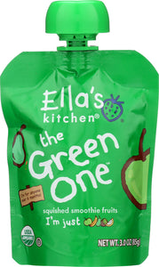 ELLA'S KITCHEN: Organic The Green One Fruit Smoothie, 3 Oz