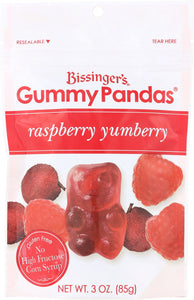 BISSINGERS: Raspberry Yumberry Gummy Panda, 3 oz