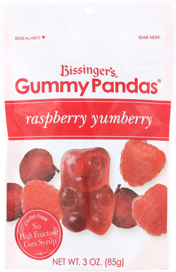 BISSINGERS: Raspberry Yumberry Gummy Panda, 3 oz
