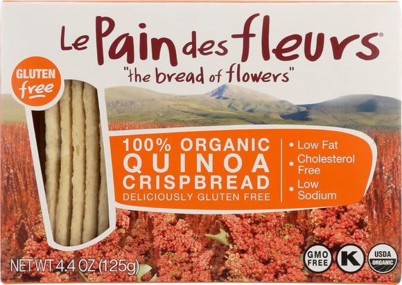 LE PAIN DES FLEURS: Crispbread 100% Organic Quinoa, 4.41 oz