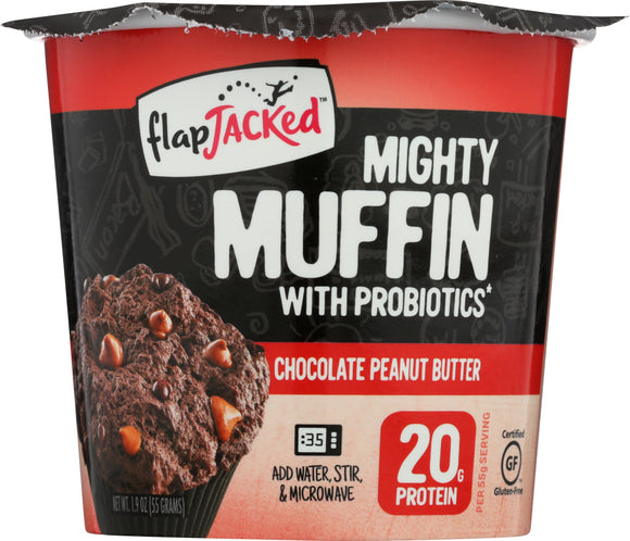 FLAPJACKED: Muffin Chocolate Peanut Butter, 1.9 oz