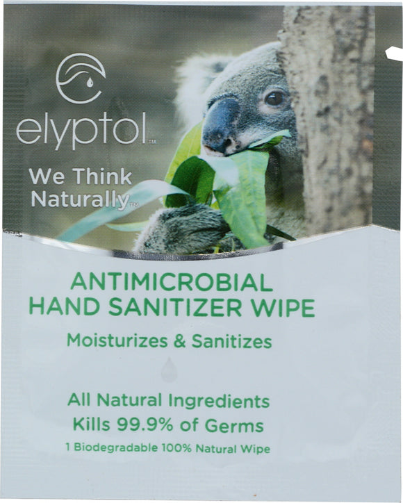 ELYPTOL: Hand Sanitizer Wipes with Real Eucalyptus Scent, 1 ea