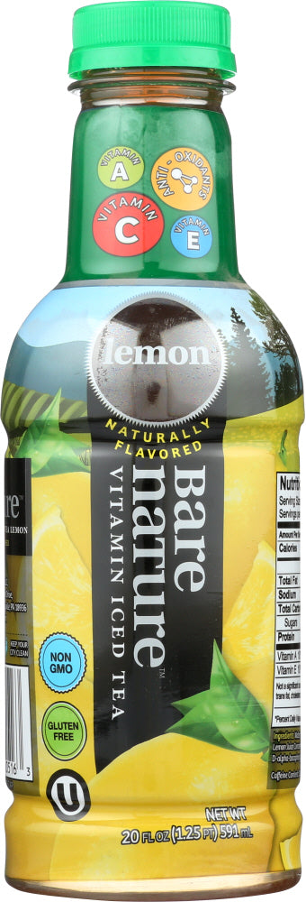 BARE NATURE: Vitamin Iced Tea Lemon, 20 oz