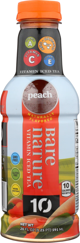 BARE NATURE: Vitamin Iced Tea Peach, 20 oz