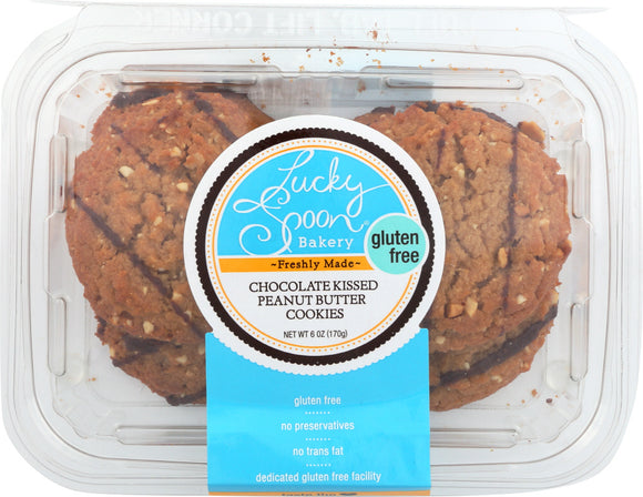 LUCKY SPOON: Cookies Chocolate Kissed Peanut Butter, 6 oz