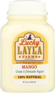 LUCKY LAYLA: Drinkable Mango Yogurt, 8 Oz