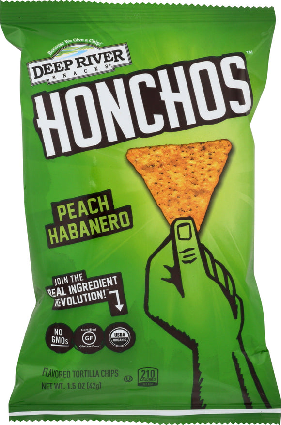 DEEP RIVER: Peach Habanero Tortilla Chips, 1.5oz