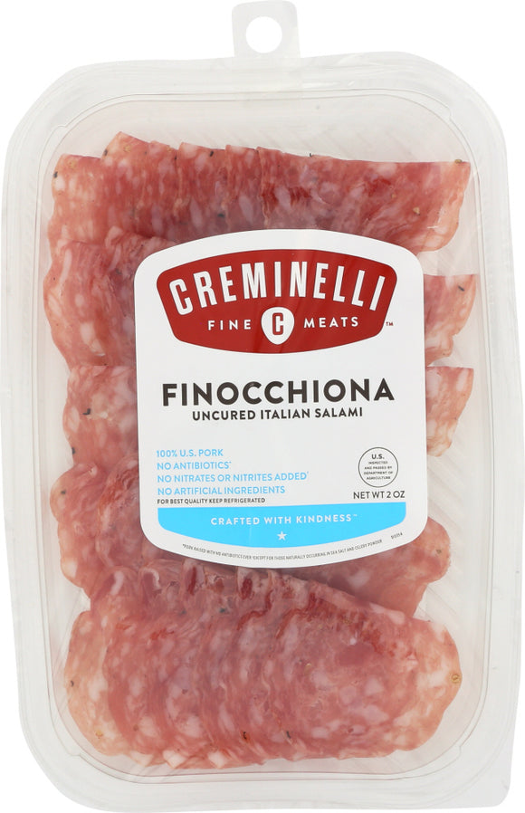 CREMINELLI FINE MEATS: Meats Sliced Finocchiona, 2 oz