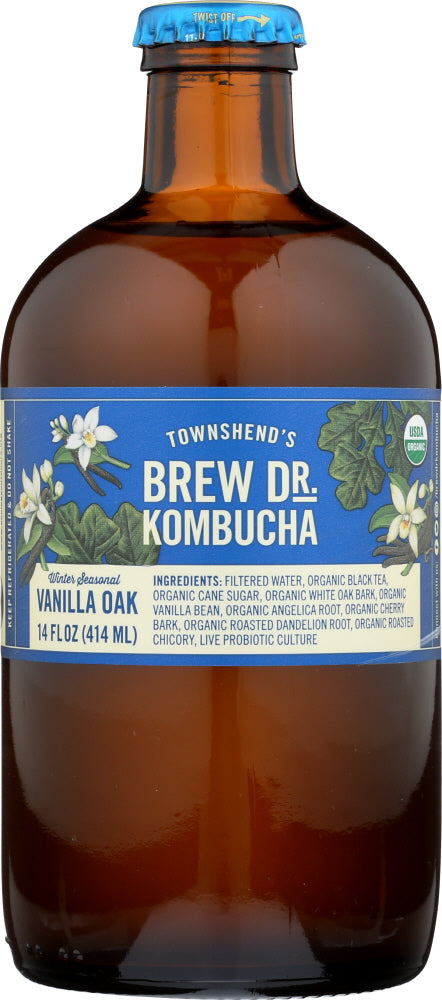 BREW DR KOMBUCHA: Kombucha Seasonal Vanilla Oak, 14 oz