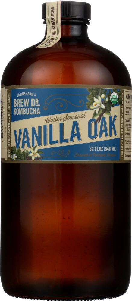 BREW DR KOMBUCHA: Kombucha Vanilla Oak, 32 fl oz
