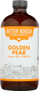 BETTER BOOCH: Golden Pear Kombucha Tea, 16 oz