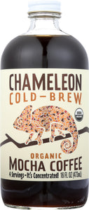 CHAMELEON: Cold-Brew Organic Coffee Concentrate Mocha, 16 oz