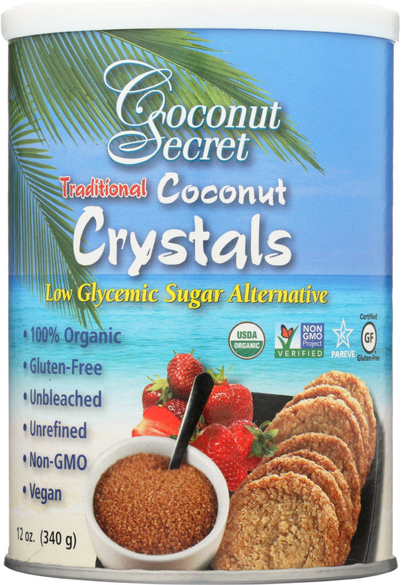 COCONUT SECRET: Raw Coconut Crystals, 12 Oz