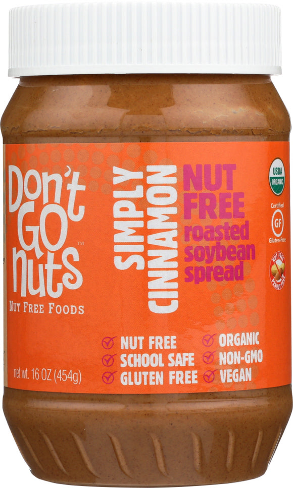 DONT GO NUTS: Soy Butter Cinnamon Sugar Organic, 16 oz