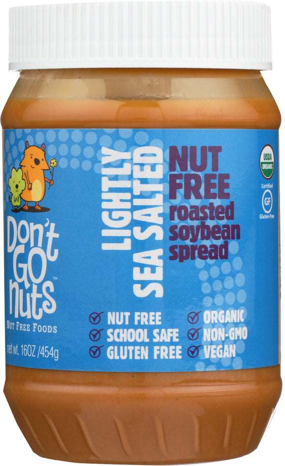 DONT GO NUTS: Soy Butter Lightly Salted Organic, 16 oz