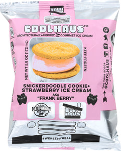 COOLHAUS: Strawberry Snickerdoodle Ice Cream Sandwich, 5.8 oz