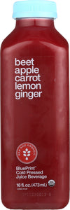 BLUEPRINT: Organic Beet Apple Carrot Lemon Ginger, 16 Oz