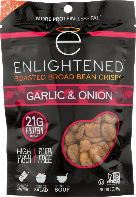 ENLIGHTENED: Bean Crisp Garlic and Onion, 3 oz