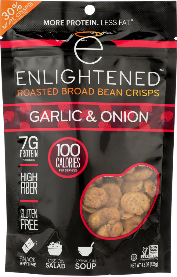 ENLIGHTENED: Bean Crisp Garlic and Onion, 4.5 oz