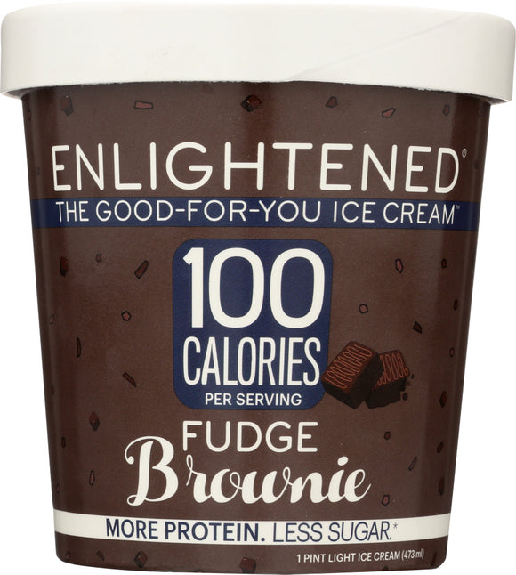 ENLIGHTENED: Fudge Brownie Ice Cream, 16 fl oz