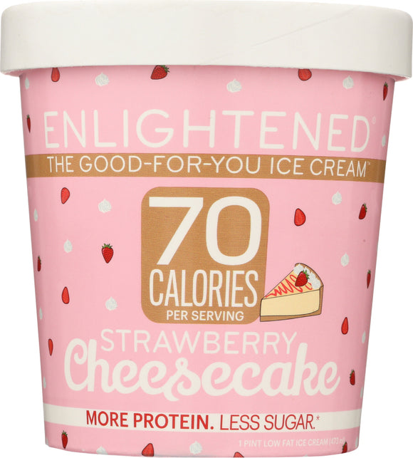 ENLIGHTENED: Strawberry Cheesecake Ice Cream Pint, 16 fl oz