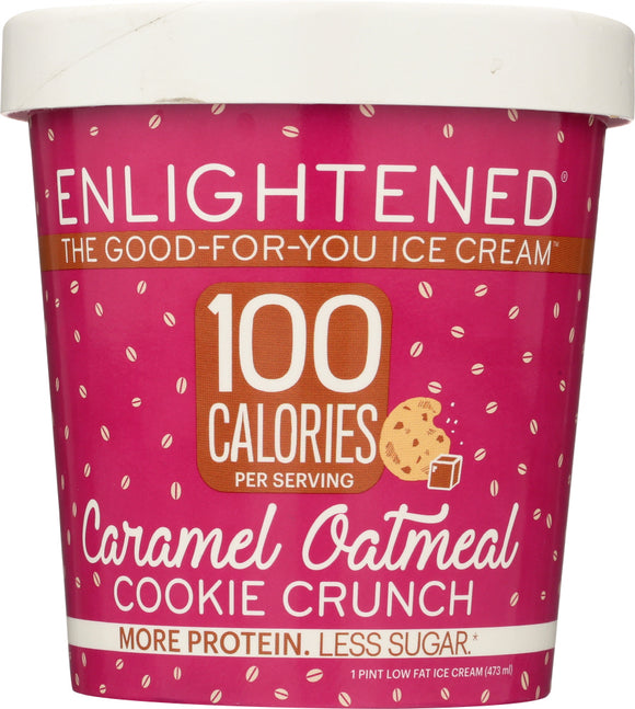 ENLIGHTENED: Ice Cream Pint Caramel Oatmeal, 16 fl oz