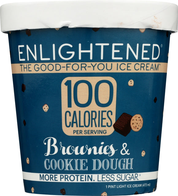 ENLIGHTENED: Ice Cream Brownie Cookie Dough, 16 oz