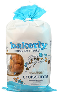 BAKERLY: Croissants Chocolate Filled, 6 pk