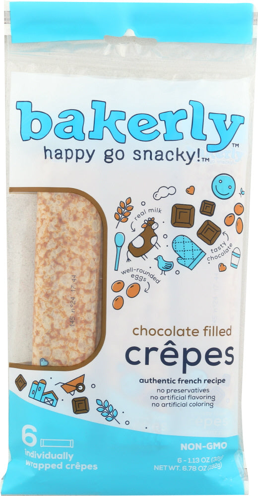 BAKERLY: Crêpes Chocolate Filled, 6.78 oz