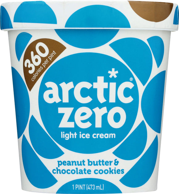 ARCTIC ZERO: Ice Cream Light Peanut Butter Chocolate Cookies, 16 oz