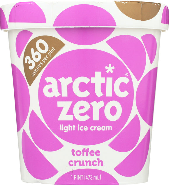 ARCTIC ZERO: Toffee Crunch Light Ice Cream, 16 oz