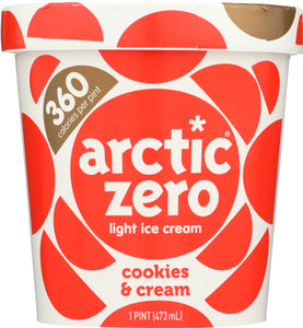 ARCTIC ZERO: Ice Cream Light Cookie Cream, 16 oz
