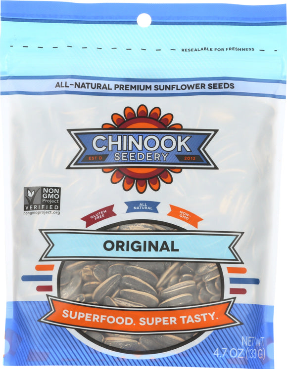 CHINOOK: Seedery All Natural Sunflower Seeds Original, 4.7 Oz