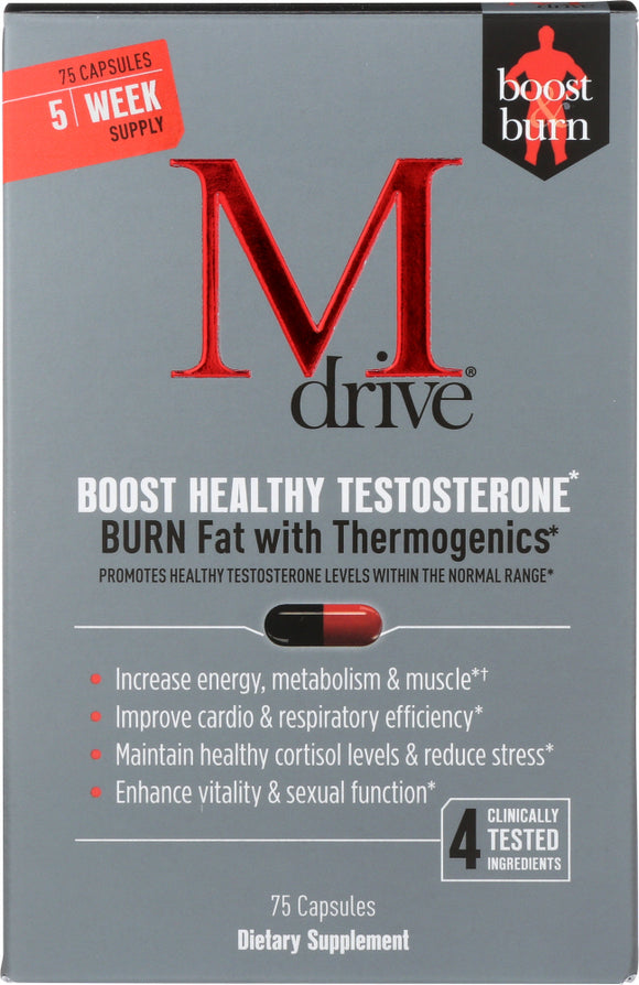 DREAMBRANDS: M-Drive Boost & Burn Testosterone Booster, 75 Vc