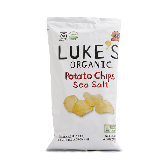 LUKES ORGANIC: Sea Salt Potato Chips, 4.5 oz