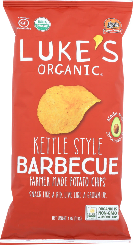 LUKES ORGANIC: Chip Potato BBQ Kettle, 4 oz