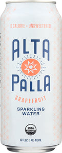 ALTA PALLA: Water Grapefruit Sparkling Organic, 16 oz