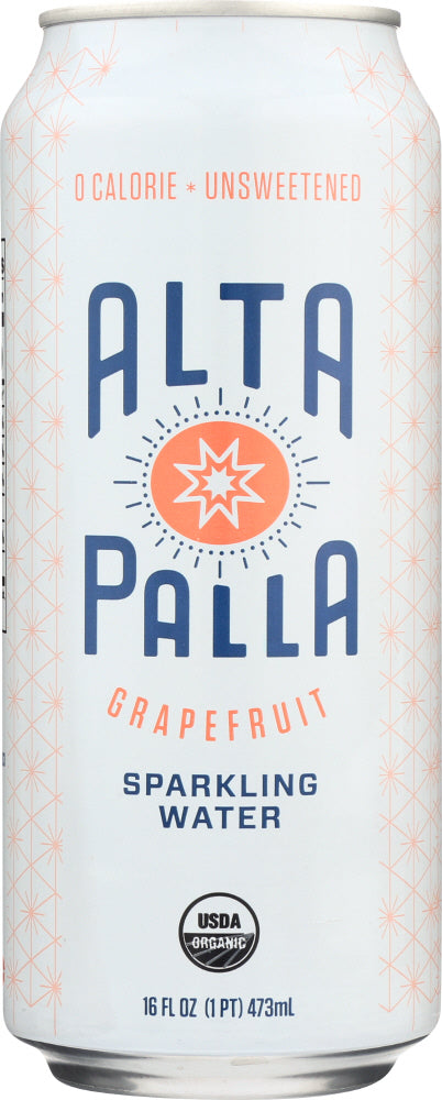 ALTA PALLA: Water Grapefruit Sparkling Organic, 16 oz