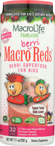 MACROLIFE NATURALS: Macro Berri Reds Superfood for Kids, 7 oz