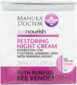 MANUKA DOCTOR: Skin Cream Night Restoring, 1.69 oz