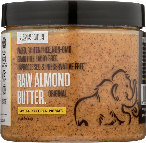 BASE CULTURE: Paleo Almond Butter Original, 16 oz