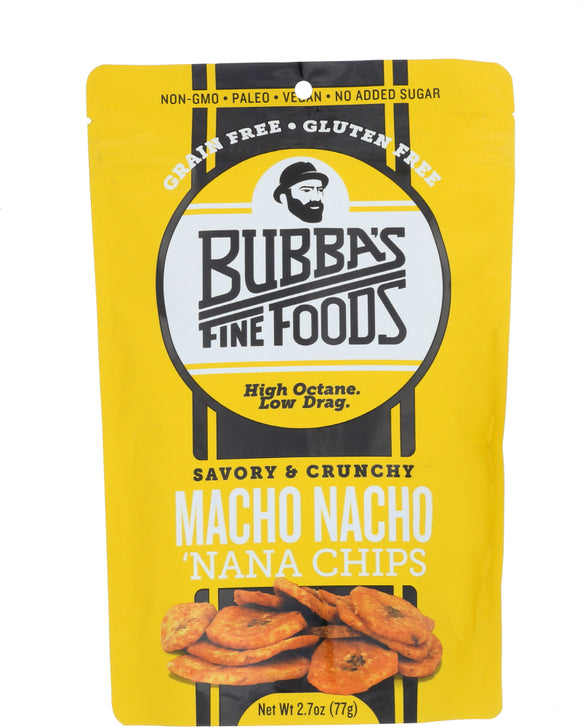 BUBBAS FINE FOODS LLC: Macho Nacho Nana Chips, 2.7 oz