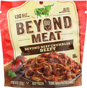 BEYOND MEAT: Meatless Beef Crumbles Beefy, 10 oz