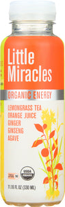 LITTLE MIRACLES: Energy Drink Lemongrass Tea & Ginseng, 11.16 Oz