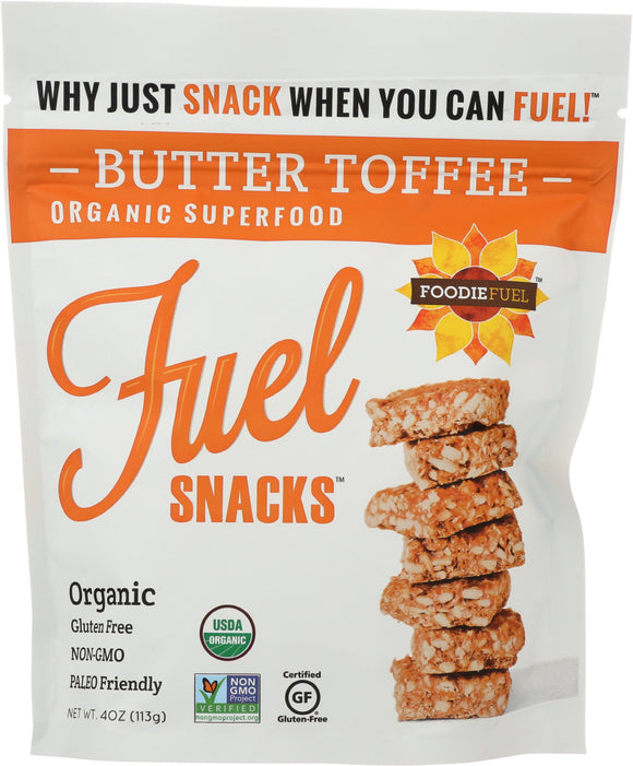 FOODIE FUEL: Super Snacker Crisps Butter Toffee, 4 oz