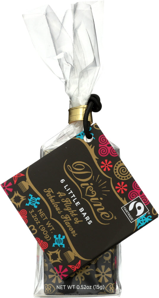 DIVINE CHOCOLATE: Mini Bar Flight Chocolate, 3.2 oz