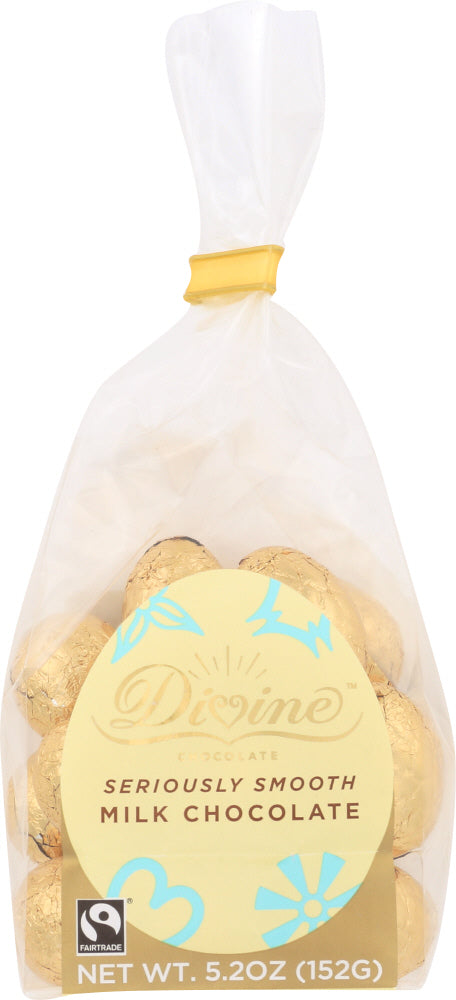 DIVINE CHOCOLATE: Chocolate Milk Eggs Mini, 5.2 oz