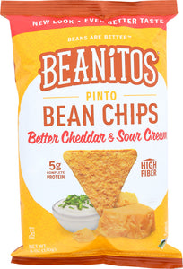 BEANITOS: Pinto Bean Chips Better Cheddar, 6 oz